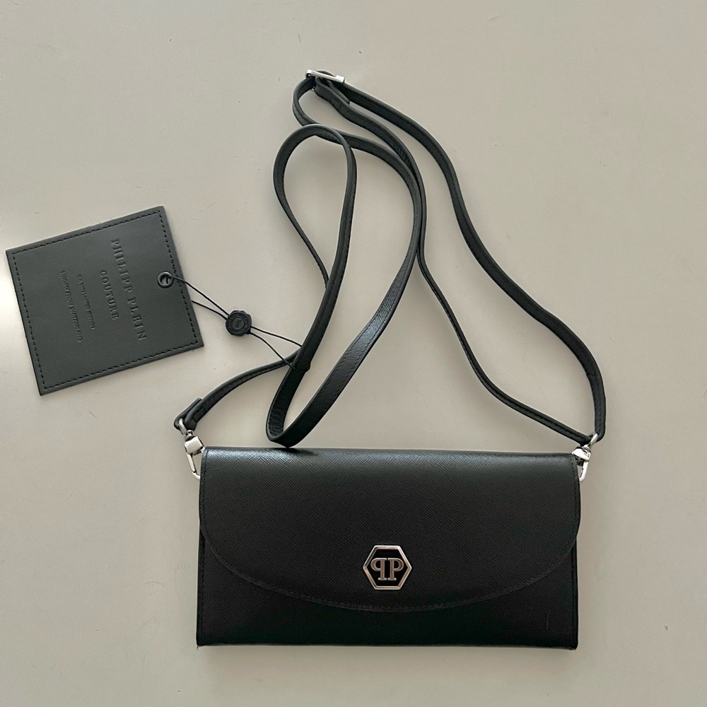 NWT - Philipp Plein Continental Hexagon Wallet on Strap
